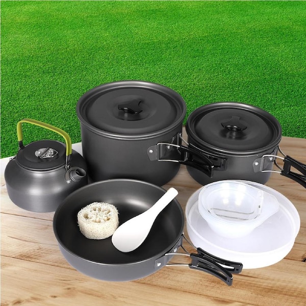Toque 16-Piece Camping Cookware Set Portable Pots & Pans