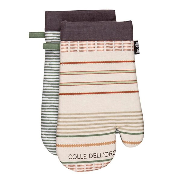 Ladelle Kitchen Oven Gloves Sanctuary Set of 2 Padded