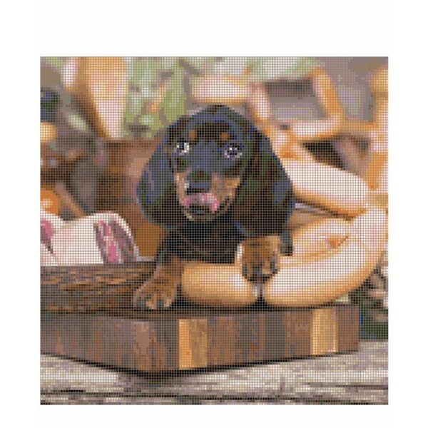 Cross Stitch Pattern Reece the Butcher Dogs X Stitch Gwen Street Designs