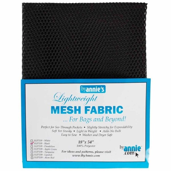 Quilting Sewing By Annie Lightweight Mesh Fabric Black Pack