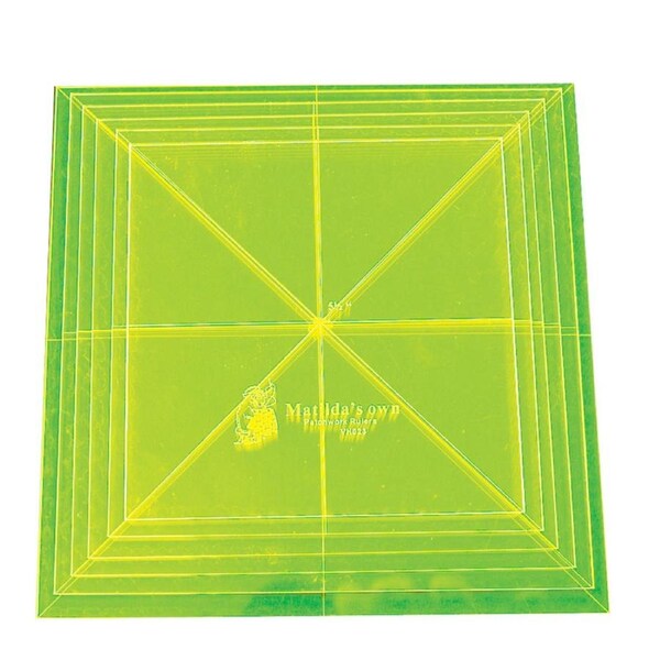 Quilting Patchwork Sewing Template Large Square Set 5.5-8'' Matildas Own