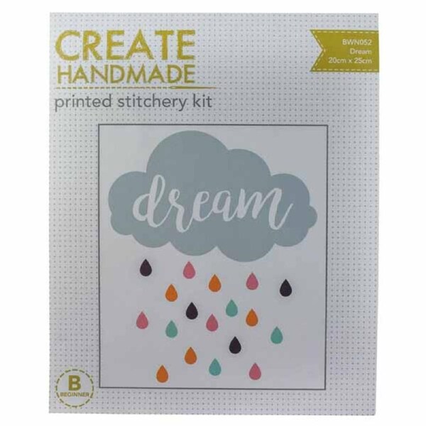 Create Handmade Stitchery Kit Beginner DREAM 20x25cm