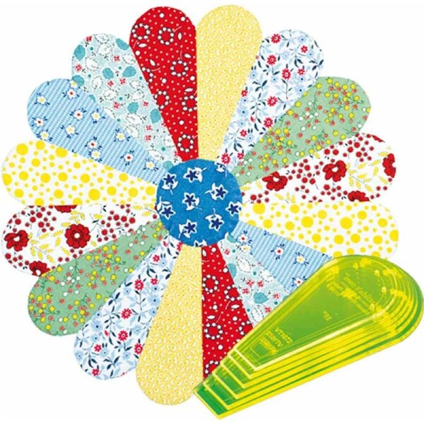 Quilting Patchwork Sewing Template Curved Dresden Plate 10-15'' Matildas Own