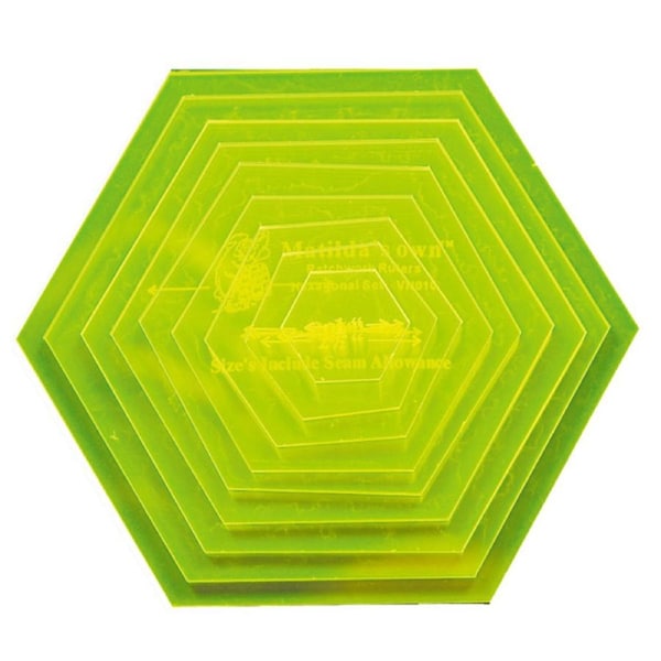 Quilting Patchwork Sewing Template Small Hexagon 1-5inch Matilda's Own