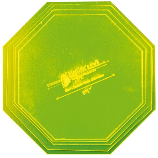 Quilting Patchwork Sewing Template Extra Large Octagon Set 8.5-10.5" Matilda's Own