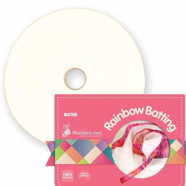 Quilting Patchwork Sewing Matilda's Own Rainbow Batting 2 Inch x 20m Poly