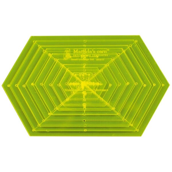 Quilting Patchwork Sewing Template Lozenge Set 1.25-7.25'' Matilda's Own