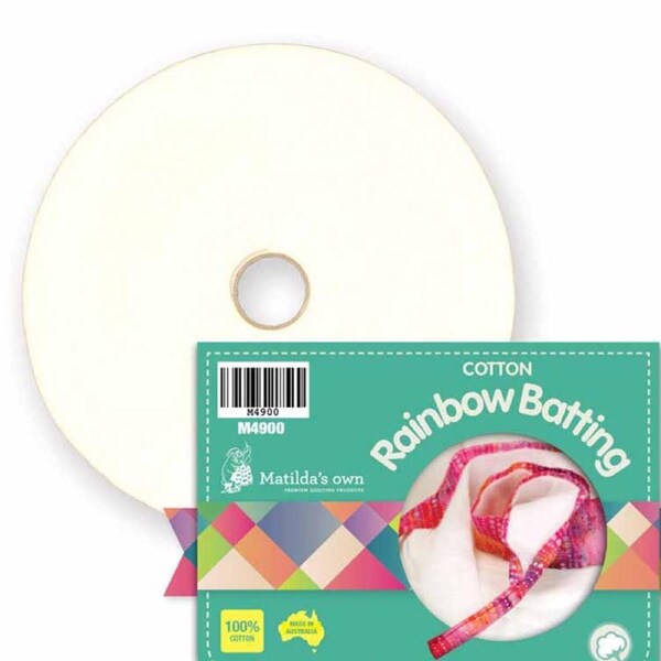 Quilting Patchwork Sewing Matildas Own Rainbow Batting 2''x20m Cotton