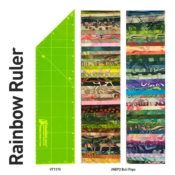 Quilting Patchwork Sewing Template Rainbow Ruler 2.5 Inch Matilda's Own