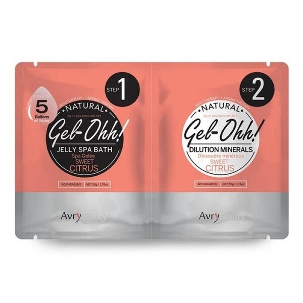 Avry Gel-Ohh! Jelly Spa 2-Step Pedi Bath - Sweet Citrus - 3 Units