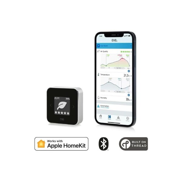 NEW Eve Room Indoor Air Quality Monitor w/ VOC Tracking, Temperature & Humidity