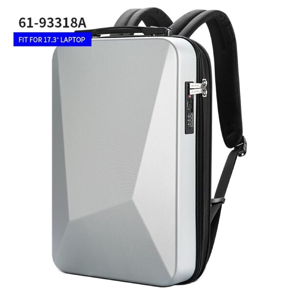 BOPAI Anti-Theft Smart 17" Laptop Backpack & USB Charging Luxury Leather Business Bag B93318