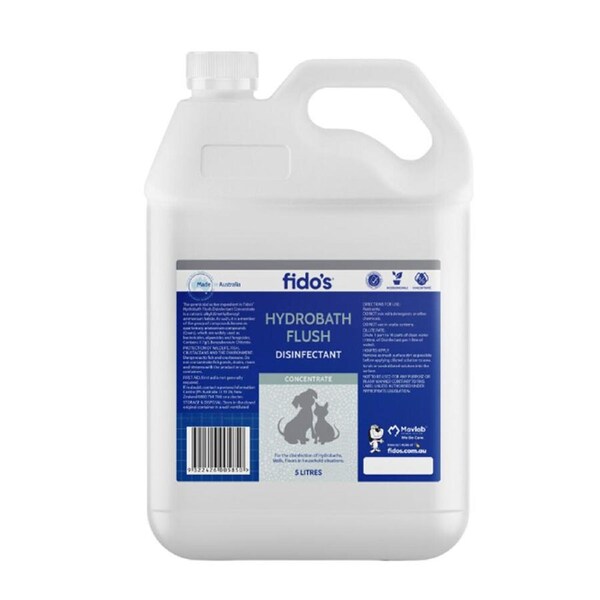 Fidos Hydrobath Flush & Kennel Cleaner Disinfectant Concentrate 5L