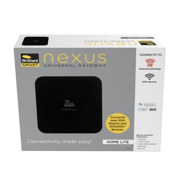 Brilliant Smart Nexus Home Lite Universal Gateway Black