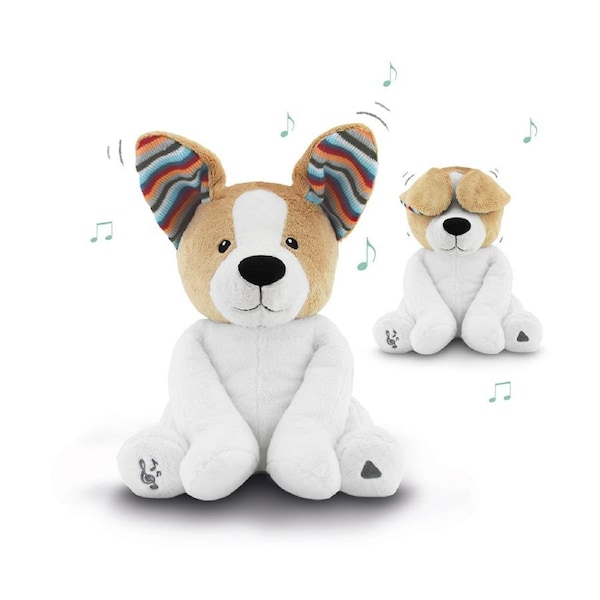 Zazu Peek-a-Boo 30cm Danny The Flapping Dog Soft Toy w/ Sounds 0m+ Baby/Infant