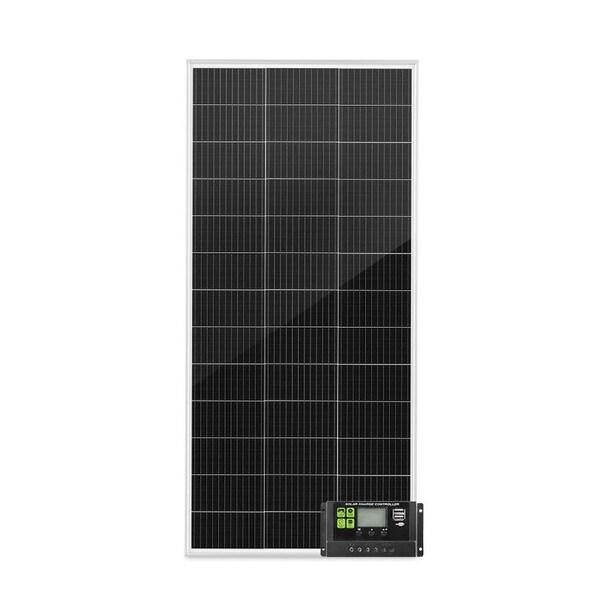 12V 200W Solar Panel Kit Mono Fixed Caravan Camping Power Battery Charging Controller