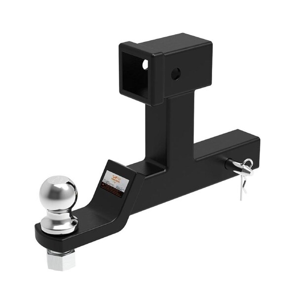 Dual Hitch Ball Mount Tongue Multi Use 2" Tow Bar Trailer Camper Bike Rack 4WD