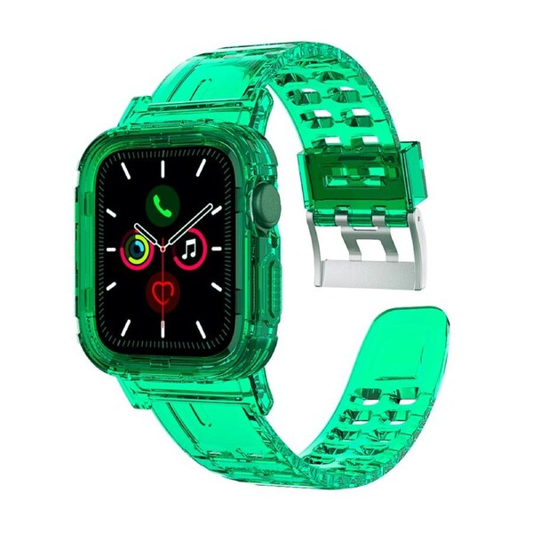 ZUSLAB Apple Watch Series 8 7 6 5 4 3 2 1 SE Bumper Case Band Strap 38mm 40mm 41mm - Green