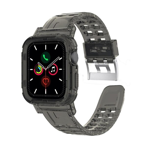 ZUSLAB Apple Watch Series 8 7 6 5 4 3 2 1 SE Bumper Case Band Strap 42mm 44mm 45mm - Black