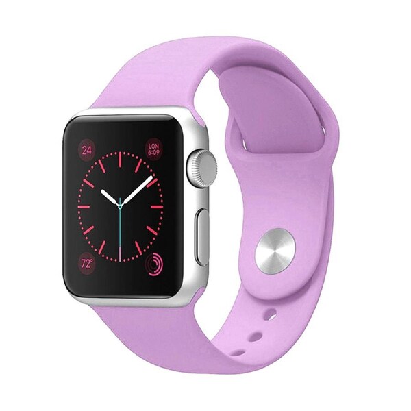 ZUSLAB Apple Watch 7/6/5/4/3/2/SE Band Silicone Strap 38mm 40mm 41mm Purple 110mm