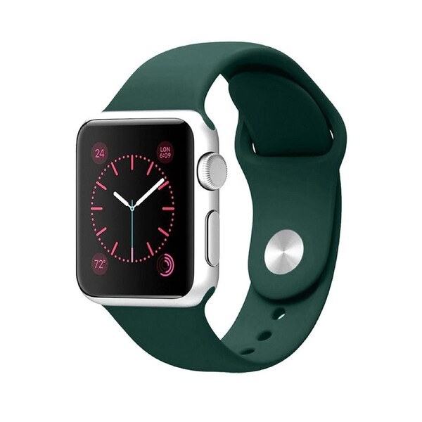 ZUSLAB Apple Watch 7/6/5/4/3/2/SE Band Silicone Strap 38mm 40mm 41mm Green 110mm