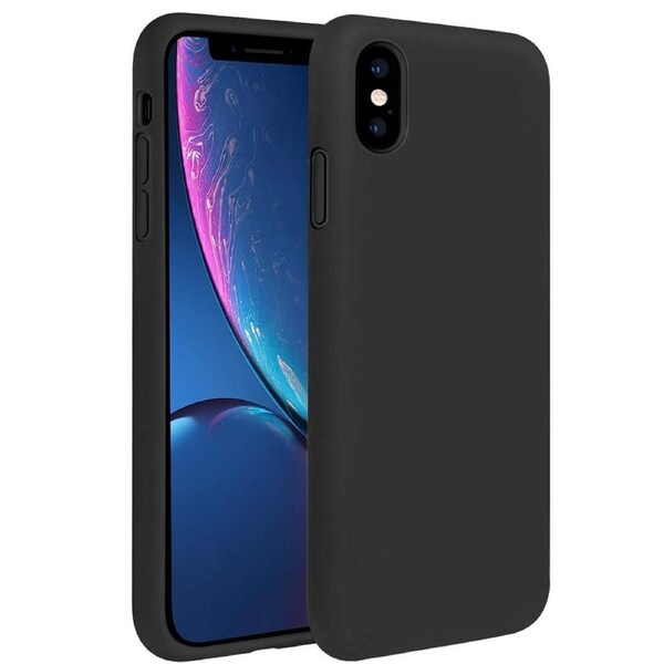 ZUSLAB iPhone XS Max Case Nano Silicone Shockproof Rubber Bumper Cover for Apple - Black