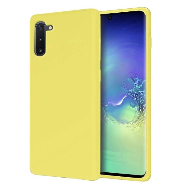 ZUSLAB Galaxy Note 10 & Note 10 5G Nano Silicone Case Shockproof Gel Rubber Bumper Protective Cover for Samsung - Yellow