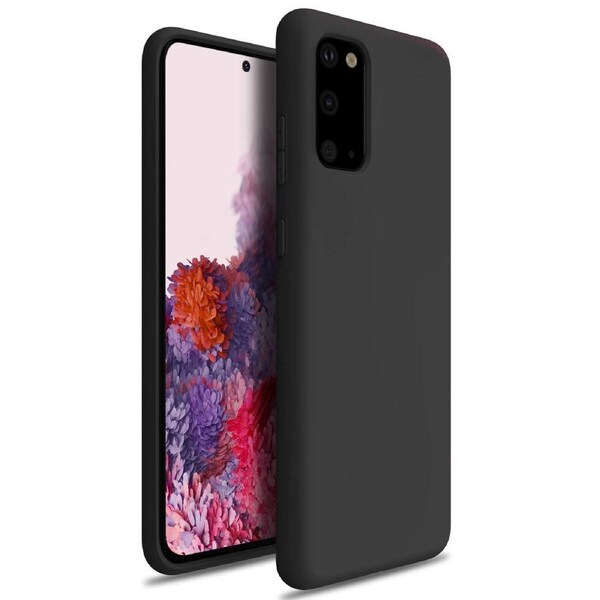 ZUSLAB Galaxy S20 4G 5G 2020 Nano Silicone Case Shockproof Gel Rubber Bumper Protective Cover for Samsung - Black