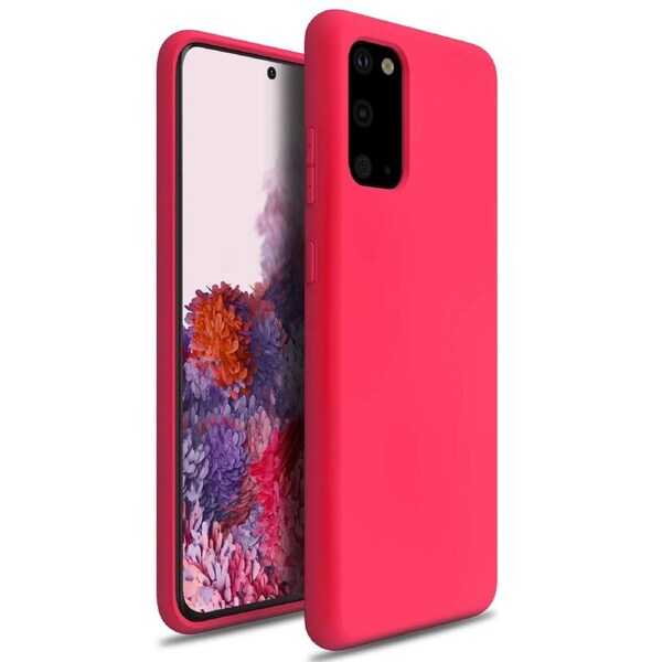 ZUSLAB Galaxy S20 4G 5G 2020 Nano Silicone Case Shockproof Gel Rubber Bumper Protective Cover for Samsung - Hot Pink