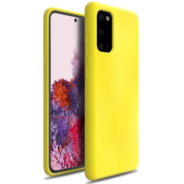ZUSLAB Galaxy S20 4G 5G 2020 Nano Silicone Case Shockproof Gel Rubber Bumper Protective Cover for Samsung - Yellow