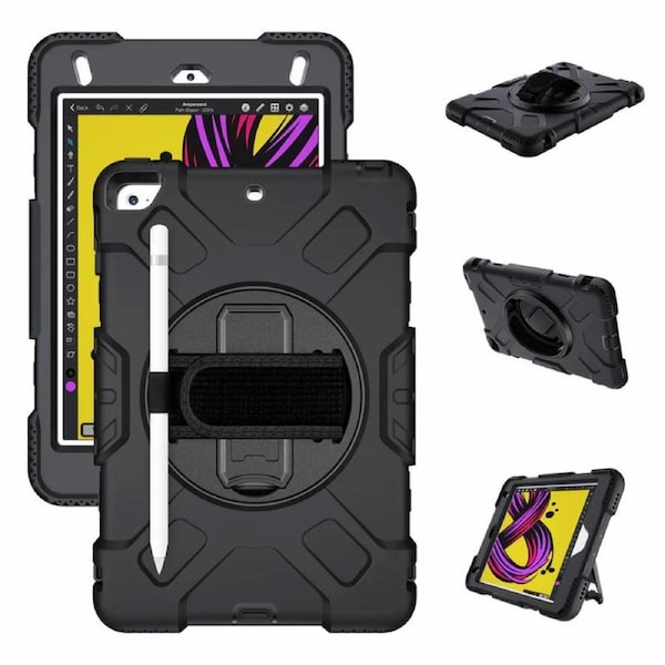 Tough On iPad Mini 4 / 5 Case Rugged Protection Cover Black