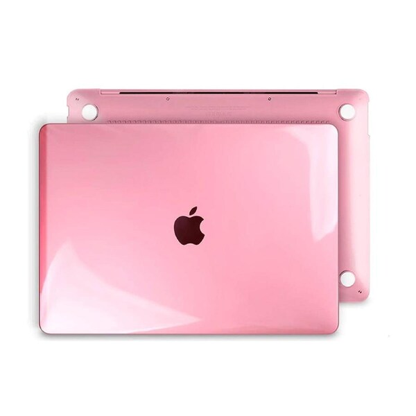 ZUSLAB MacBook Air 13" Plastic Hard Shell Case & Keyboard Cover Protector for 2021 2020 2019 2018 Release A2337 M1 A2179 A1932 - Pink