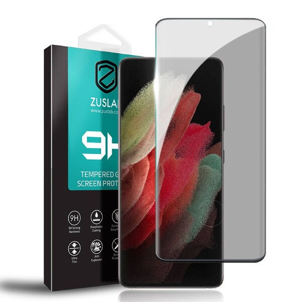ZUSLAB Galaxy S21 5G Privacy & Anti Spy Tempered Glass Screen Protector for Samsung