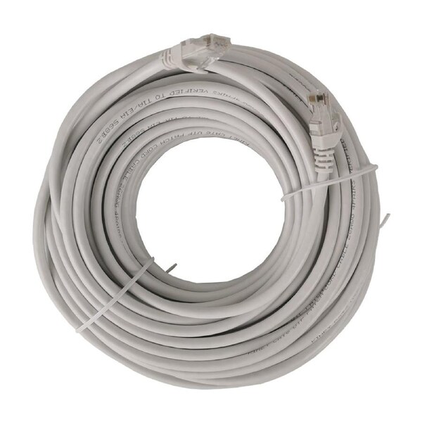 30m White Ethernet Network Lan Cable CAT6 UTP 1000Mbps RJ45 8P8C