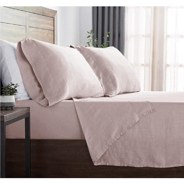 RAMESSES Elite Air Cloud French Linen Sheet Set Single / Soft Aqua