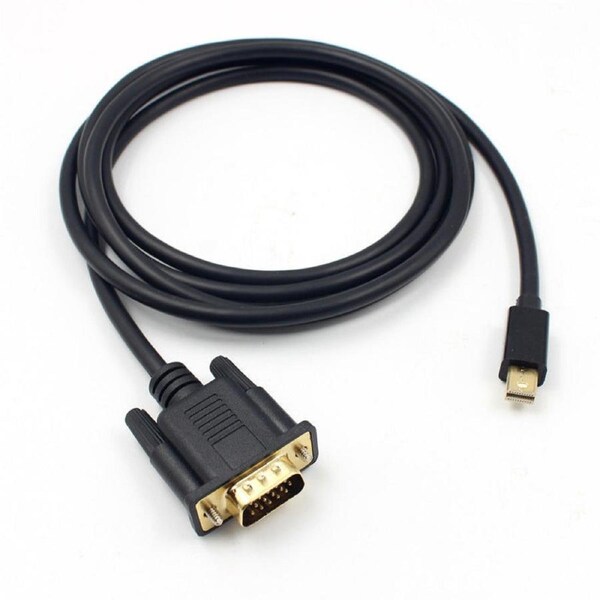 Mini Display Port DP Thunderbolt to VGA Male Cable Adapter For Macbook