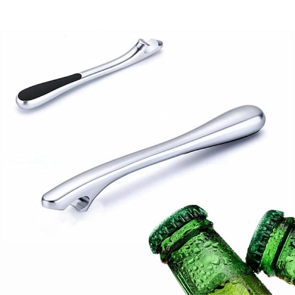 Bartender Bottle Opener - Heavy Duty Stainless Steel Beer Bottle Cap Opener