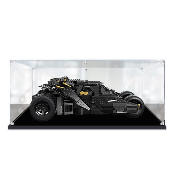 Acrylic Display Case for LEGO DC Comics 76023 The Tumbler BATMAN Figure Storage Box Dust Proof Glue Free