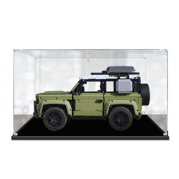 Acrylic Display Case for LEGO 42110 Technic Land Rover Defender Figure Storage Box Dust Proof Glue Free