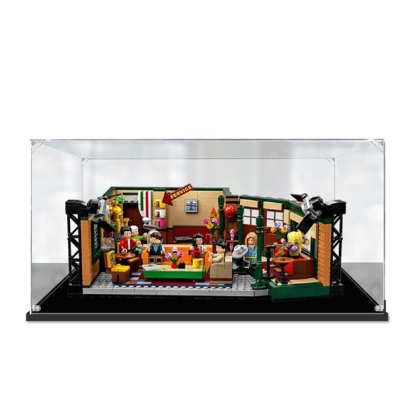Acrylic Display Case for LEGO 21319 Ideas Friends Central Perk Figure Storage Box Dust Proof Glue Free