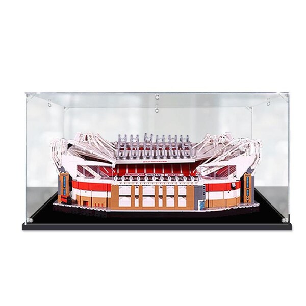 Acrylic Display Case for LEGO 10272 Creator Expert Old Trafford Manchester United Figure Storage Box Dust Proof Glue Free