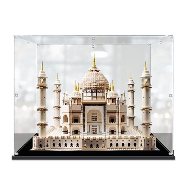 Acrylic Display Case for LEGO 10256 Creator Taj Mahal Emperor Shah Jahan Wonders of the World Figure Storage Box Dust Proof Glue Free