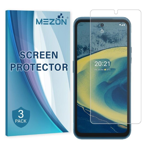 [3 Pack] Nokia XR20 Anti-Glare Matte Screen Protector Film by MEZON – Case Friendly, Shock Absorption (Nokia XR20, Matte)