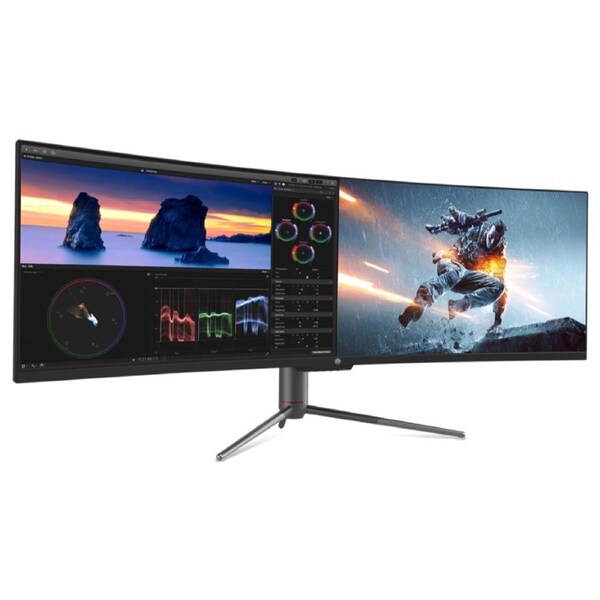 QSM 49" Curved 5K 32:9 Ultrawide 120Hz 6ms Gaming and Office Monitor (5120 × 1440)