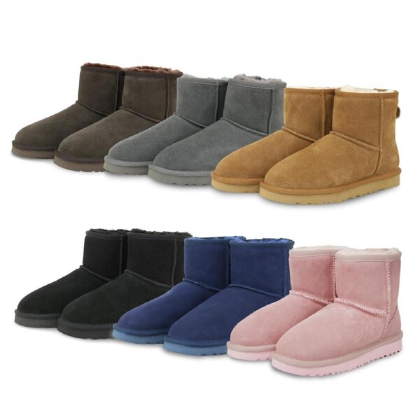 UGG Woolcomfort Classic Mini Boots Premium Australian Sheepskin in 6 Colors Black / AU Womens Size 13/Mens Size 11/EU 44