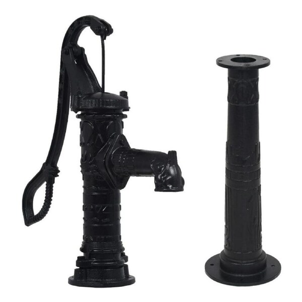 Garden Water Pump with Stand Cast Iron Hand Operated Pumps Press Suction Pitcher