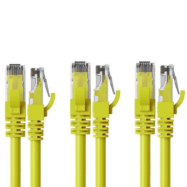 3x Cruxtec Cat6 Ethernet Cable 5m f/10BASE-T/100BASE-T/1000BASE-T Ethernet