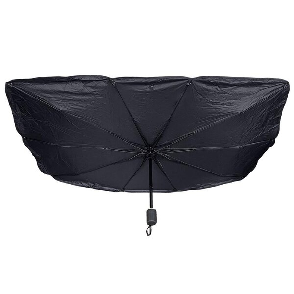 Vistara 145 x 79cm Foldable Car Windscreen Umbrella UV Sun Shade Block w/Bag BLk