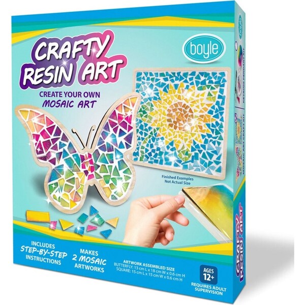 Boyle Crafty Resin 13x18cm Mosaic Art Project Kit Kids 12y+ Activity DIY Craft