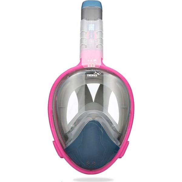 Full-Face Snorkel Mask for Adults - 180° Anti-Fog Panoramic View - Leak-Proof Design & Camera Mount - Safe Snorkeling Gear